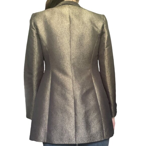 Louben black and gold snakeskin print jacket - Picture 3 of 10